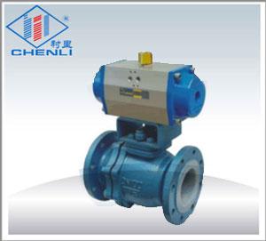 Q641F46-16C衬氟气动球阀衬氟球阀化工防腐阀门上海衬